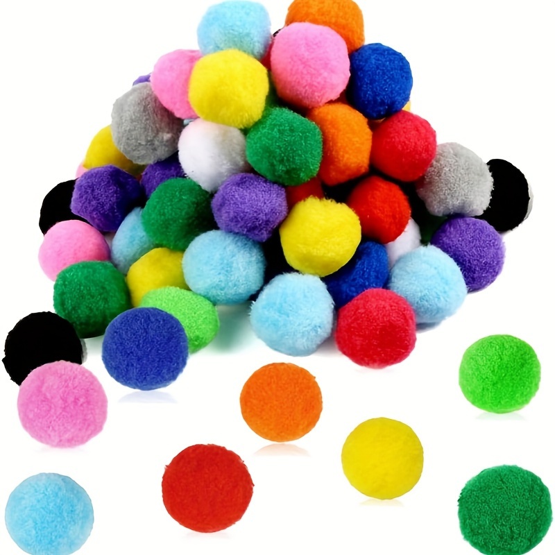 

30 Assorted Fuzzy Pom Poms, 2 Inch/5cm Giant Craft Pom Poms, Suitable For Diy Crafts And Creative Projects (random Colors)