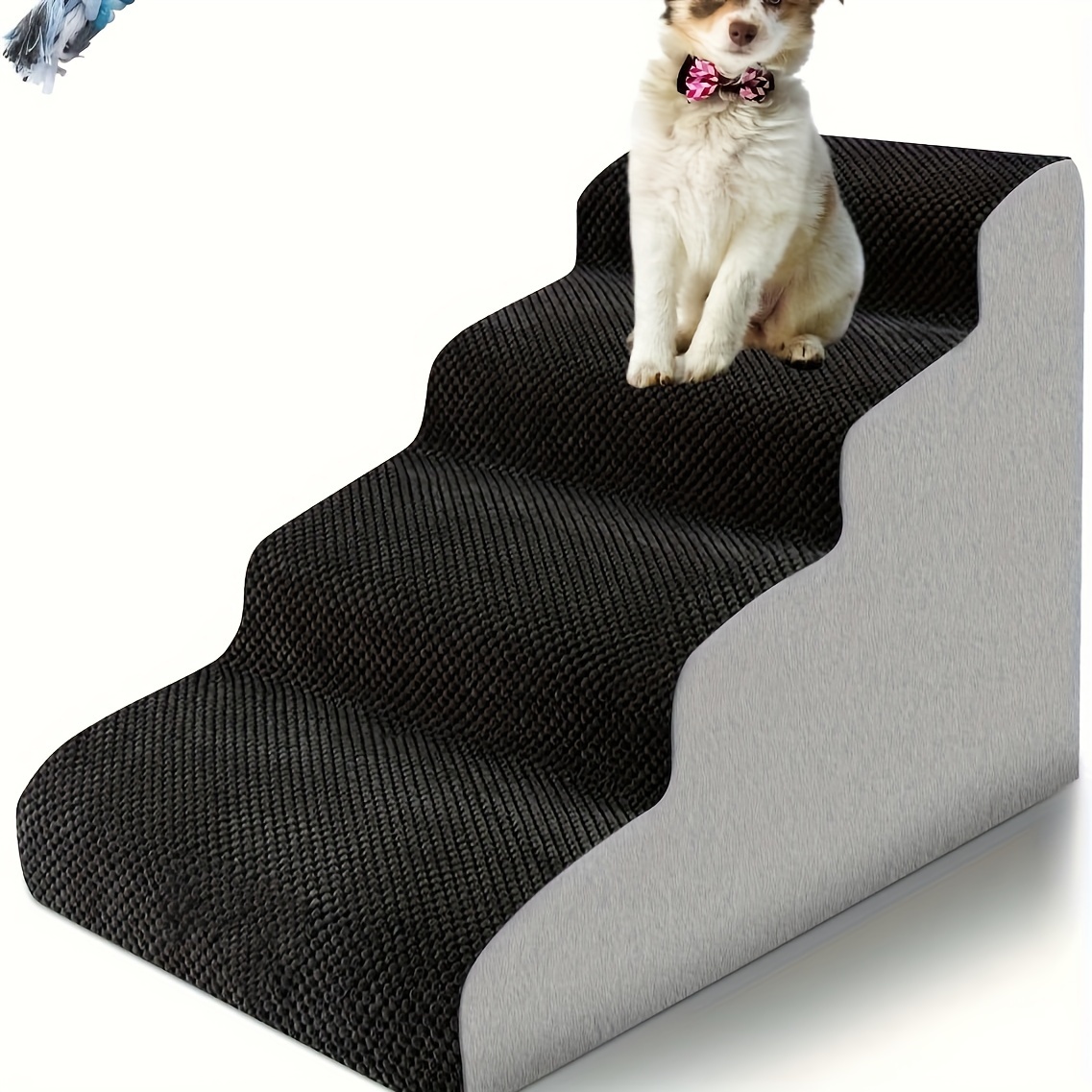 Escaleras para mascotas para perros arriba y abajo, escalones de cama  antideslizante, escalera de escalada con inclinación, extraíble y lavable