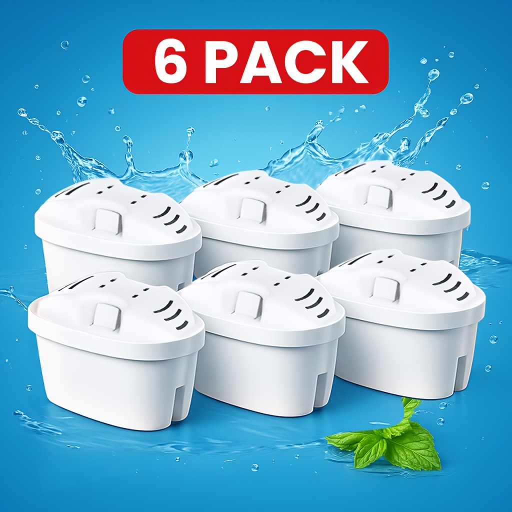 Artikelbild 6/12 stück wasserfilterkartuschen ersatz für brita wasserfilterkartusche maxtra pro für  -1 - 6er-pack (halbjahresversorgung): ersatzkartuschen für alle kannen. für frischwasser. filtert  , chlor, kalk &  .