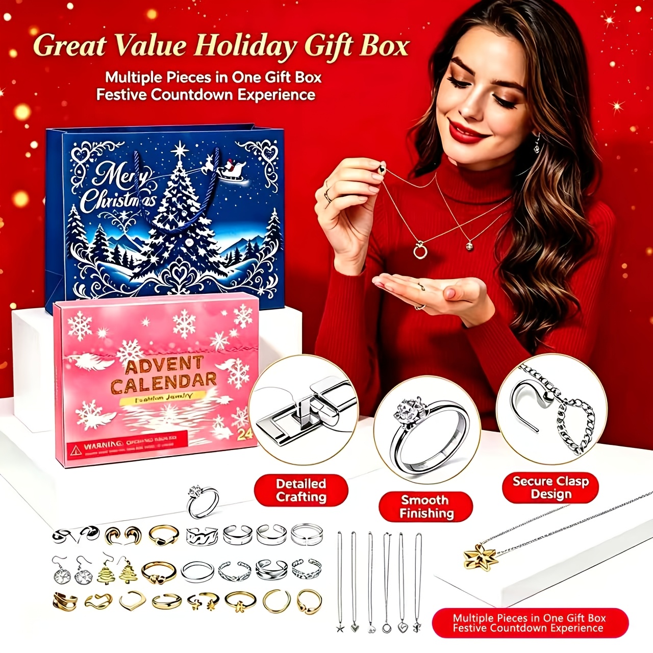 Christmas Advent Countdown Calendar, Multi-scene Gift