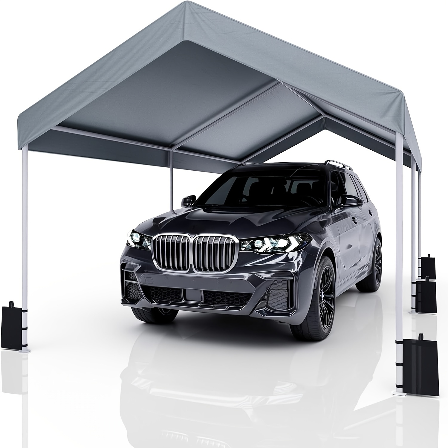 Image of 3x6 Tent Garage With Roof, Uv-protected Shelter For Storage, Tent, Canopy For Vehicles, Suvs, Trucks, Boats, And Garden Parties