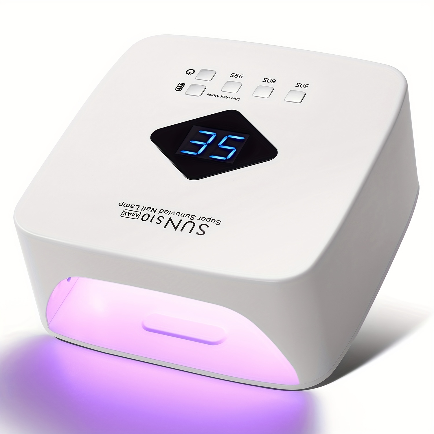 TEMU Cordless Rechargeable Led Nail Lamp Light For Gel Nails Nail Dryer With 3 Timer Setting Display Nail Lamp For Salon & Home