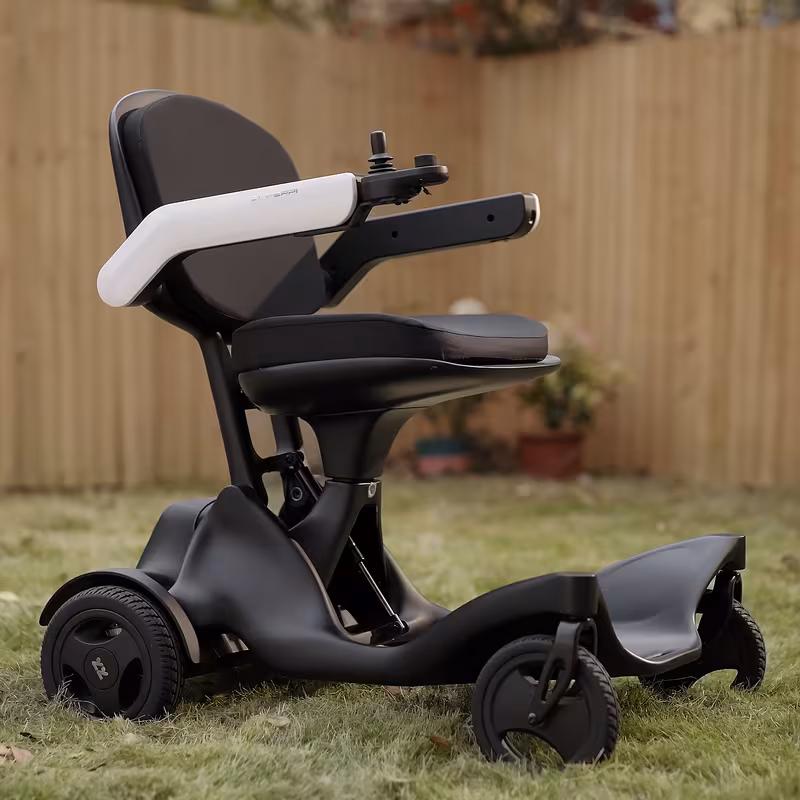 fiber smart electric wheelchair & scooter, 4-wheel travel scooter with 20ah lithium battery, , setup, lightweight foldable for in car trunk Product details 0