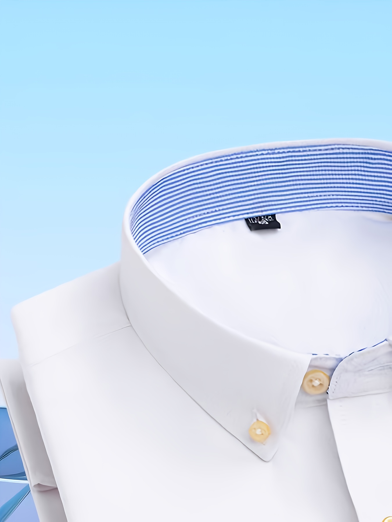 قميص رجالي عصري كاجوال بأكمام طويلة من قماش أكسفورد | مطرز، بأزرار، مناسب للعطلات وعصرية، متوفر بألوان متعددة