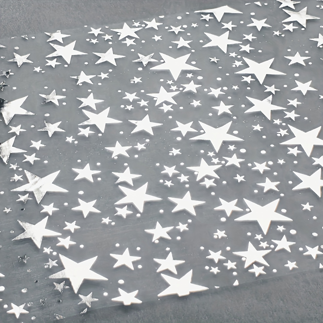 TEMU de mesa estrella de 1 rollo, malla plateada, duradero y resistente al , elegante y con estilo, adecuado para decoración de mesa de comedor, de ,