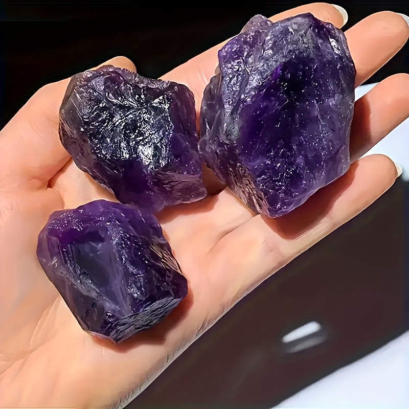 

1 Pack Natural Amethyst Rough , Natural Deep Amethyst Rough Stone, Crystal Rough Stone Gift, Accessories, 50//200g(1.76/3.53/7.05oz) -jewelry Patterns