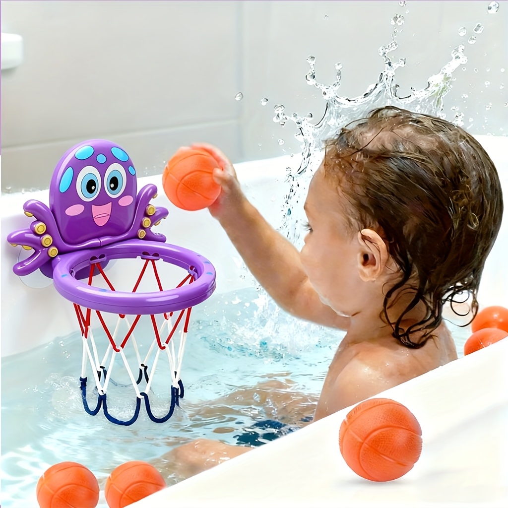 New Mini Cartoon Animal Basketball Rings, Children's Bath Toys, Baby Bath Toys and Games, Perfect Gifts for Kids