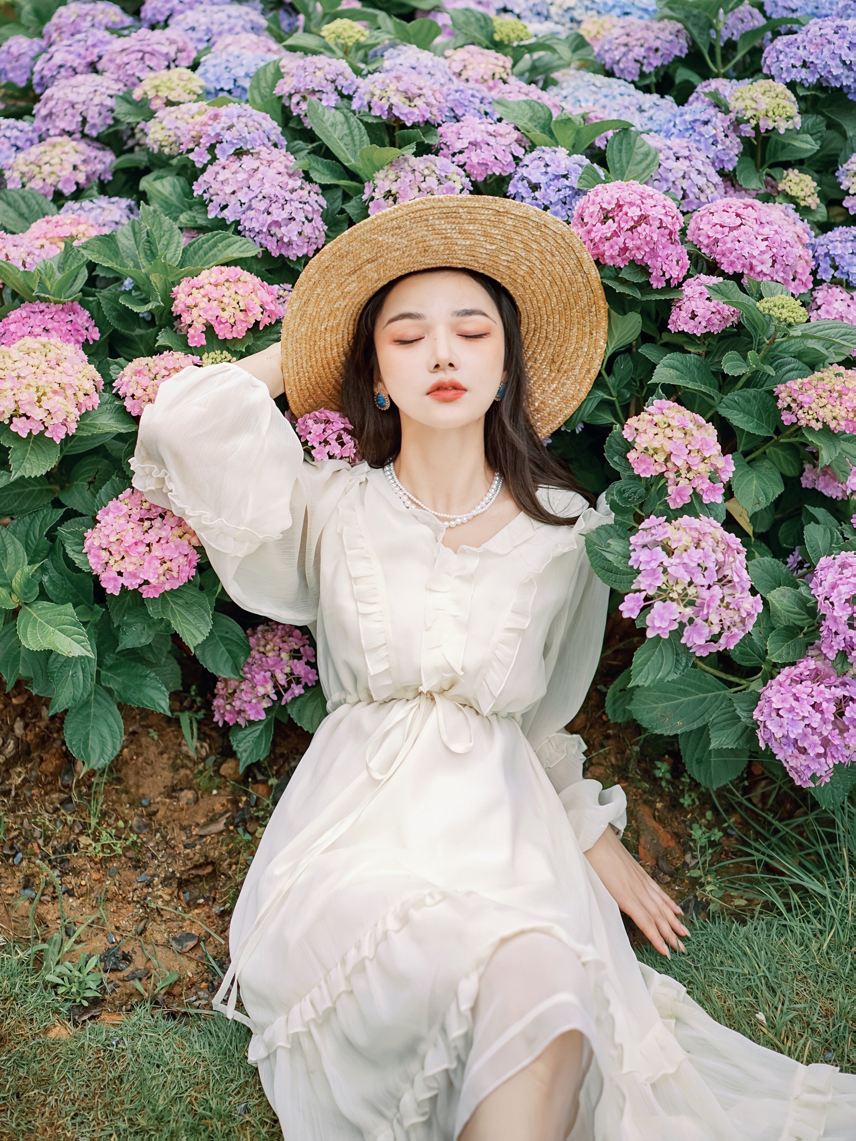 neck waist cinching chiffon dress women