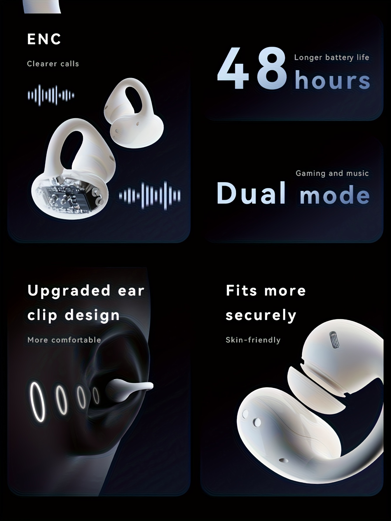 [Stunning Spatial Audio Earbuds] Quicksand Earbuds 2nd Gen: Stunning Spatial Audio, Dual-Color Gradient, Compact Charging Case for On-the-Go Convenience