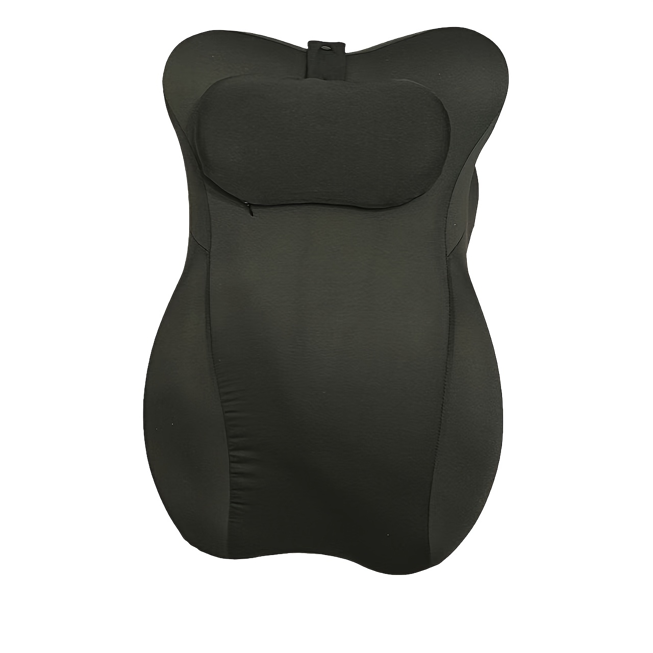 1pc Black Stress-relief Prone Sleeping Pillow, Ergonomic Lumbar Support Body Pillow, -one Pillow For -watching, Office , Unlocks New Lying And Reclining