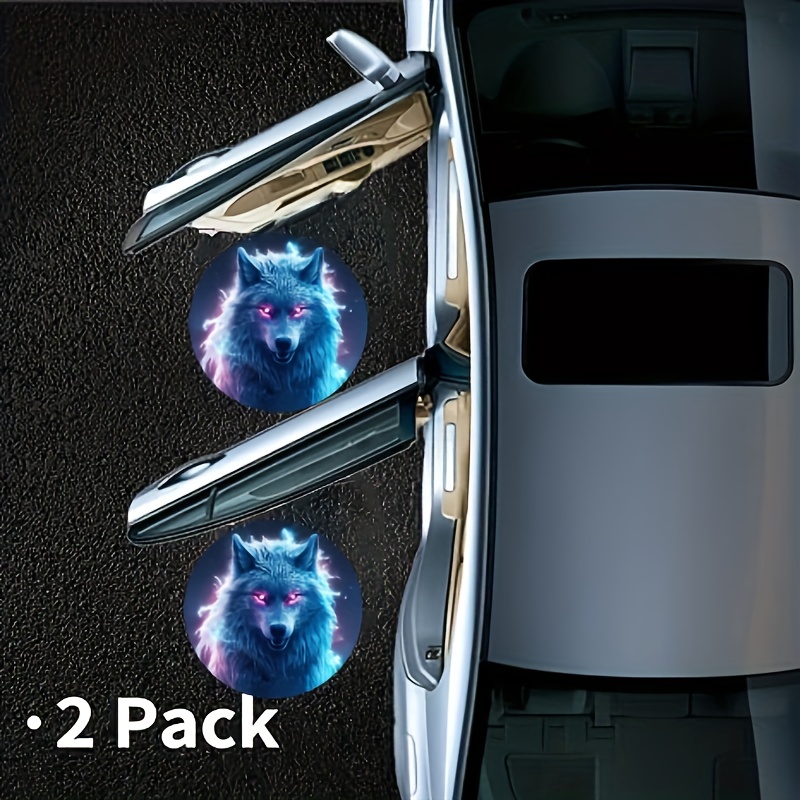 2 Pcs Non-Fading LED Car Door Logo Lights Courtesy