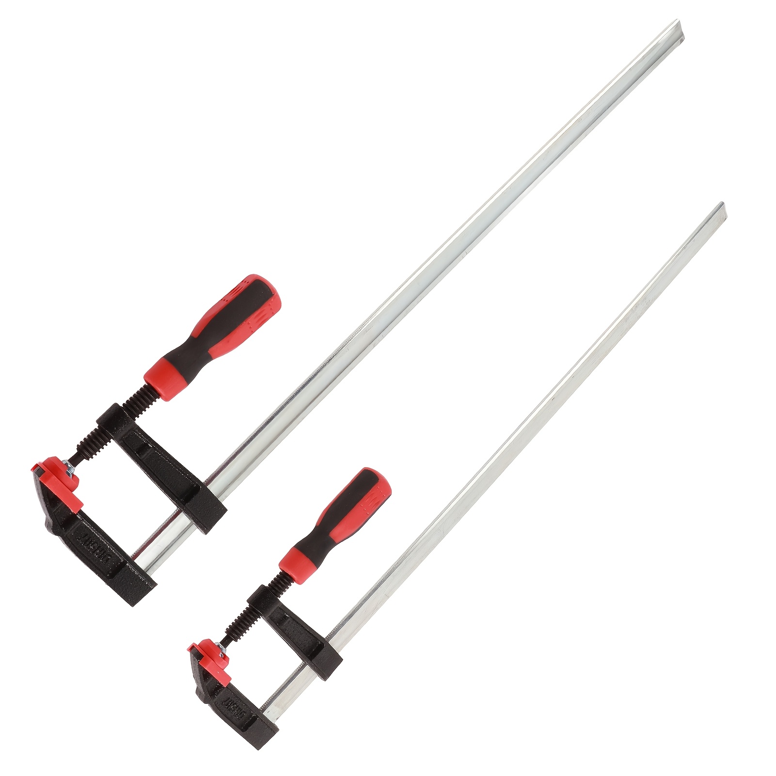 Image of 2pcs Heavy Duty F Clamps Woodworking Bar Clips Diy Hand Tool Kit 80*600mm, Tool Steel Woodworking F Clamp, Used In Woodworking And Splicing