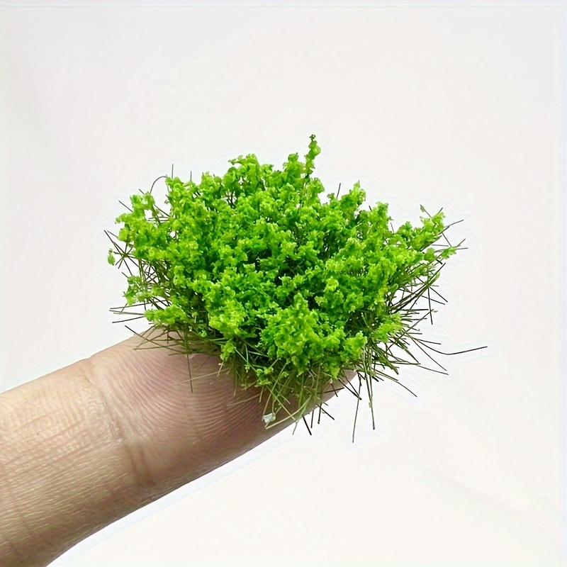 Image of 2pcs Mini Simulation Greenery Shrub Flower Cluster For Sand Table Model Handmade Garden Decoration Micro Landscape Green Belt Decorative Material