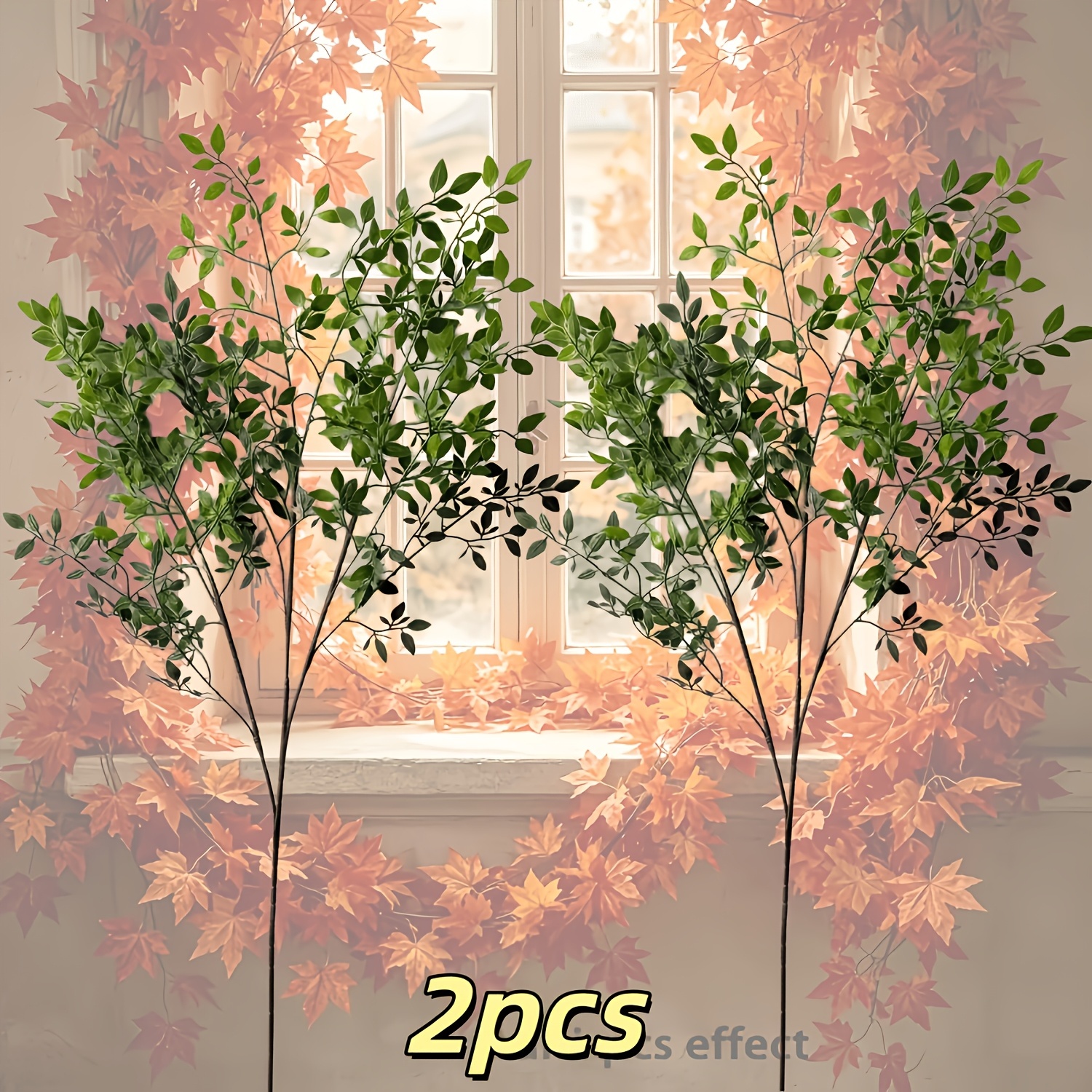 TEMU 2pcs Set - Outdoor Sun-resistant Artificial Mandrake Tree, Summer Garden Plant, Long-lasting Outdoor Non-deforming And Non-fading, Indoor And