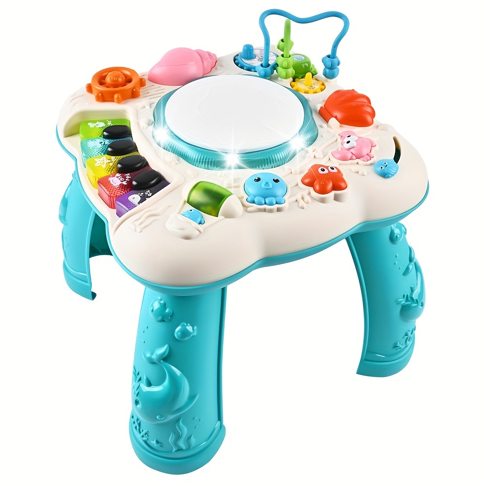 

Baby & Toddler Toys, Baby Activity To 12-18 Month Old, Learning Musical Table Toys For 1 2 3 Year Old Boys Girls Gifts Shipping Without Battery, As Halloween And Christmas Gifts