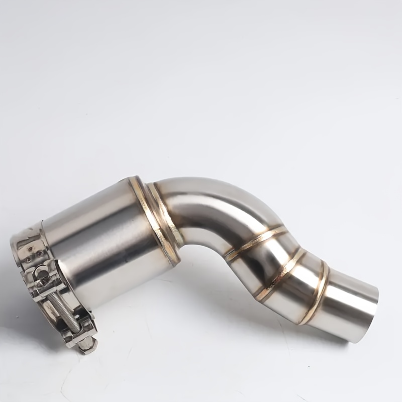390 adventure stainless steel exhaust midsection no drums design professional motorcycle exhaust modification for original factory   road motorcycle upgrade sleek metallic     construction motorcycle accessories details 3