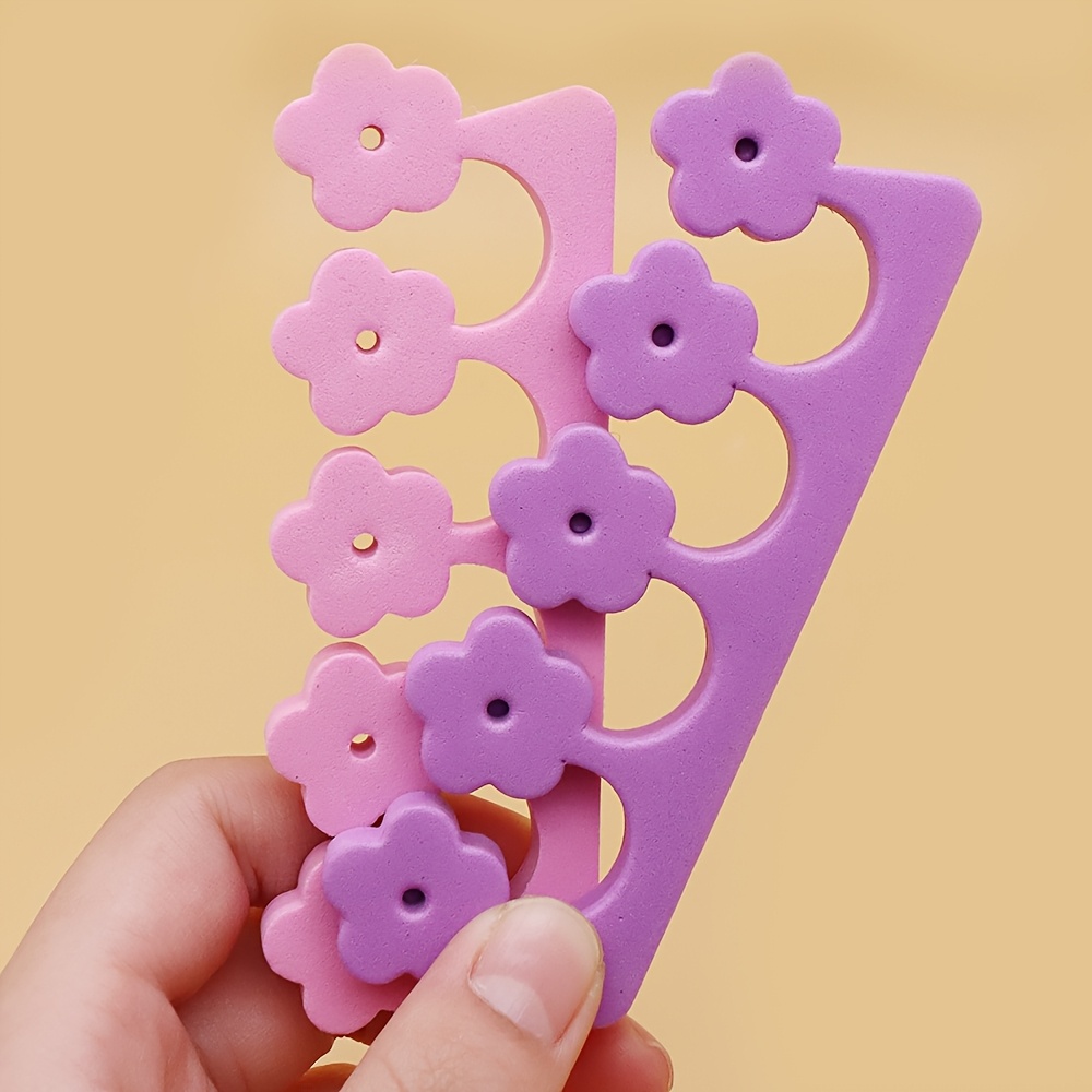 8pcs Soft Sponge Finger and Toe Separators for Nail Art