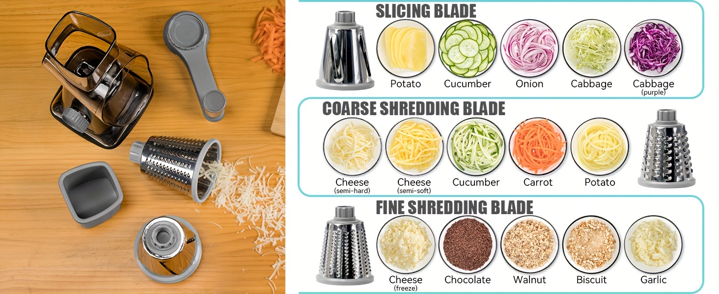 1pc vegetable cutter rotary vegetable slicer vegetable grater manual cheese grater multifunctional vegetable cutter potato   fruit chopper for kitchen kitchen stuff kitchen gadgets details 3