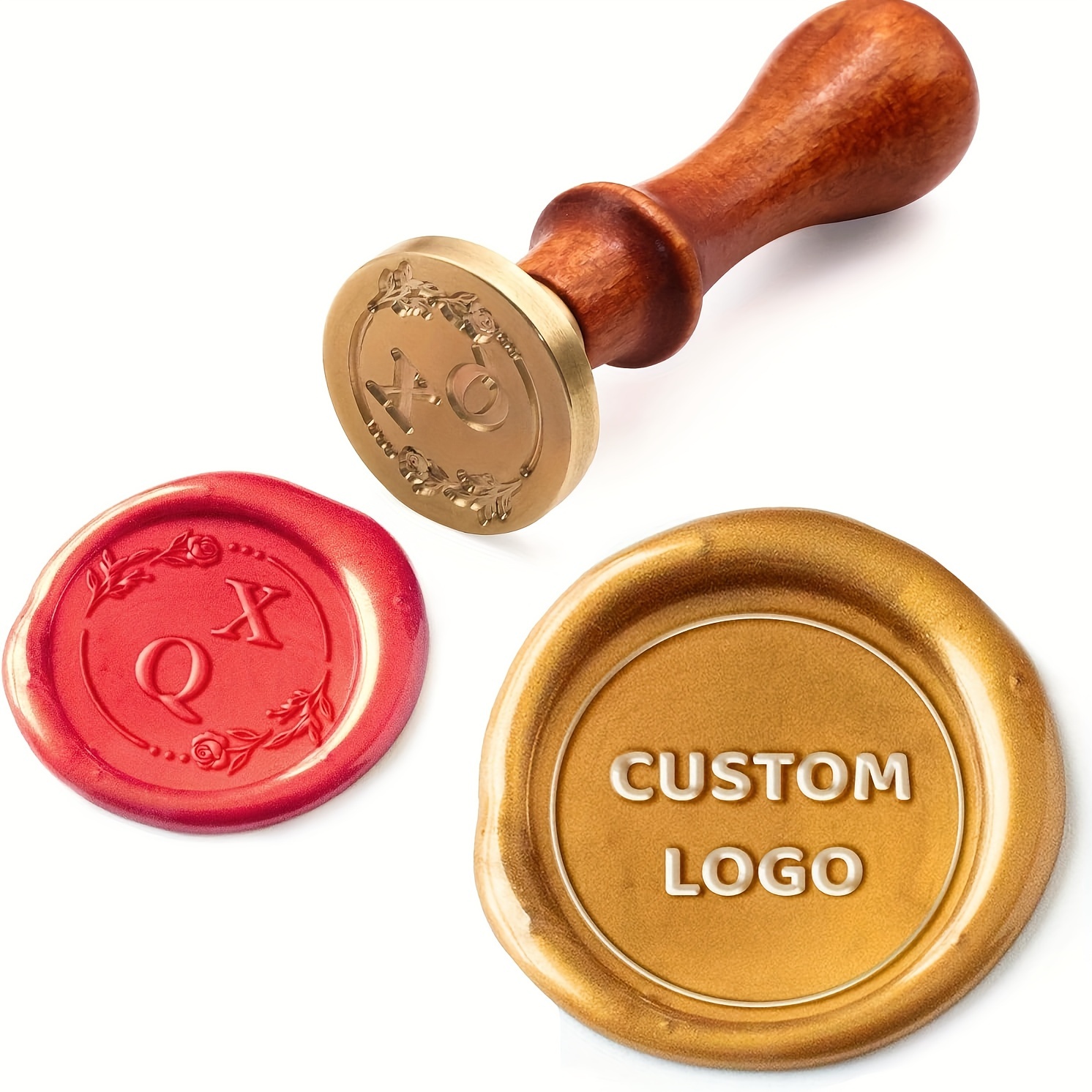 

Unique, Custom Wax Seal Stamp Kit - Personalize With Your Design, , Or For Weddings, Invitations, Parties & Gift Wrapping, Envelope, Creative Gifts