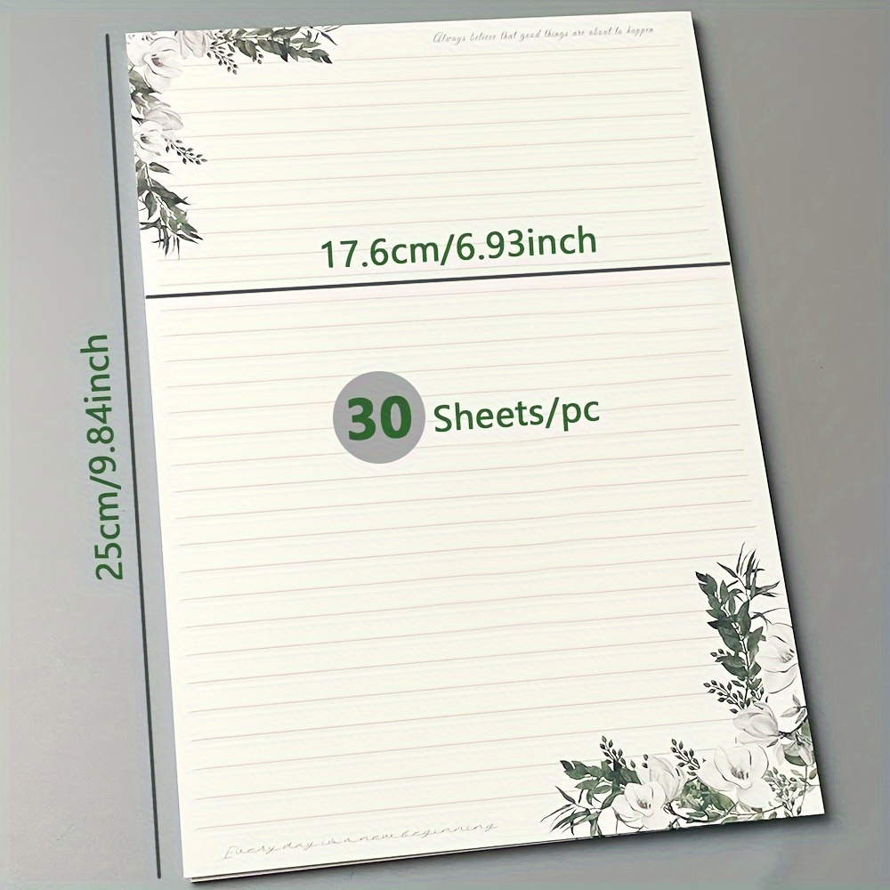 Floral Notebook - 6. 9.84 Inch Lined & Blank Pages, , Elegant Design For Journaling, Note-taking, And Stationery, Students And Professionals, Student Stationery | Minimalist Style | Tearable Sheets
