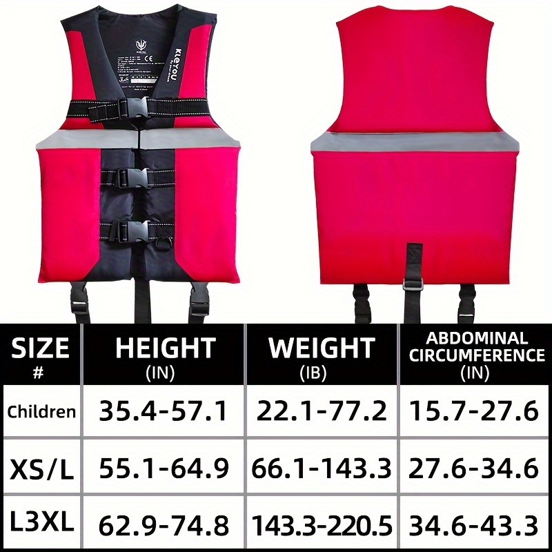 1pc Life Jacket 50n Adult Buoyancy Life Vest Portable Survival Life Jacket  For Ships Suitable For Outdoor Fishing - Sports & Outdoors - Temu