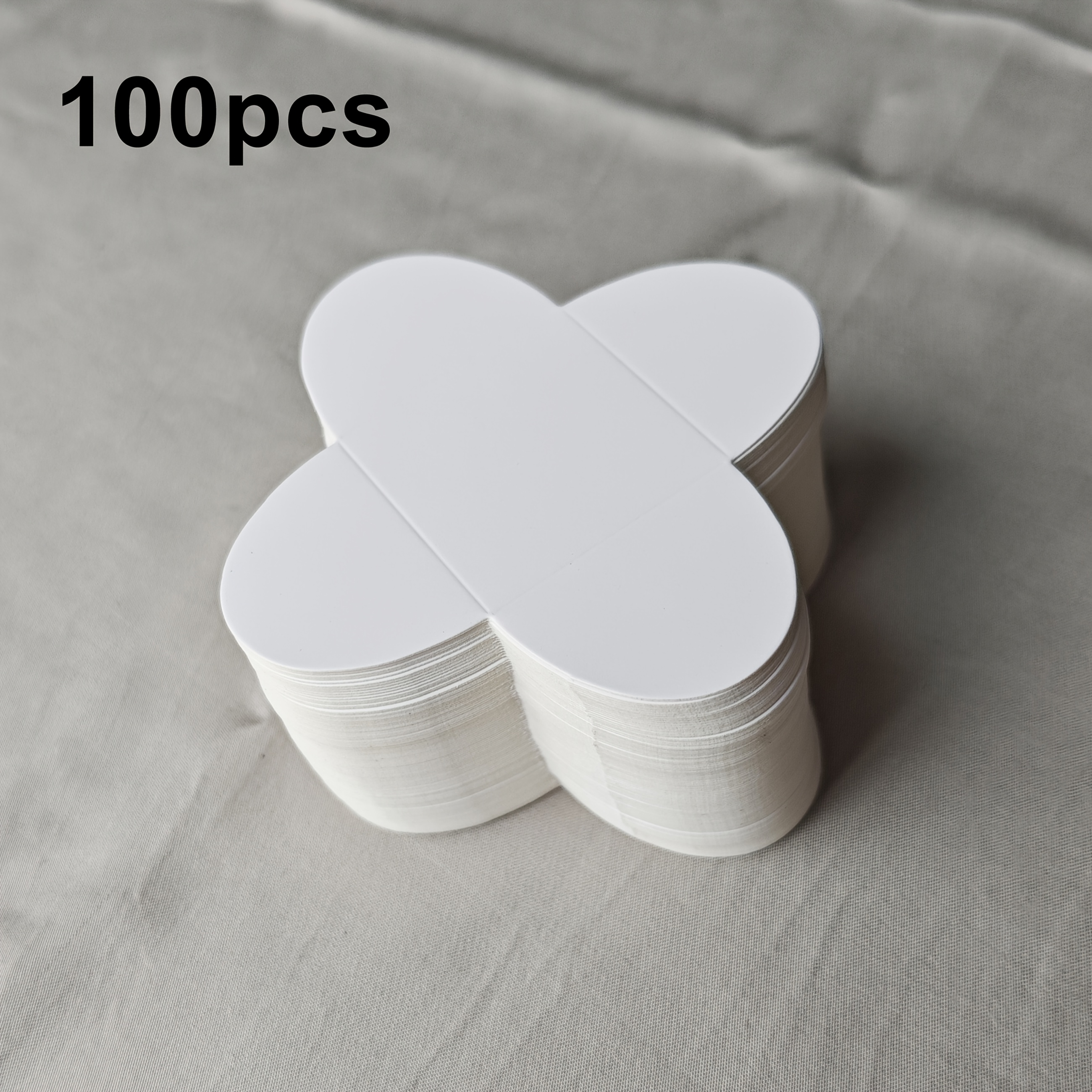 TEMU Cadeau pour elle/lui 50pcs/100pcs, Mini bloc de papier pour chocolat, Grille fixe en carton, de pétale, Carte d'emballage de bonbons, Emballage