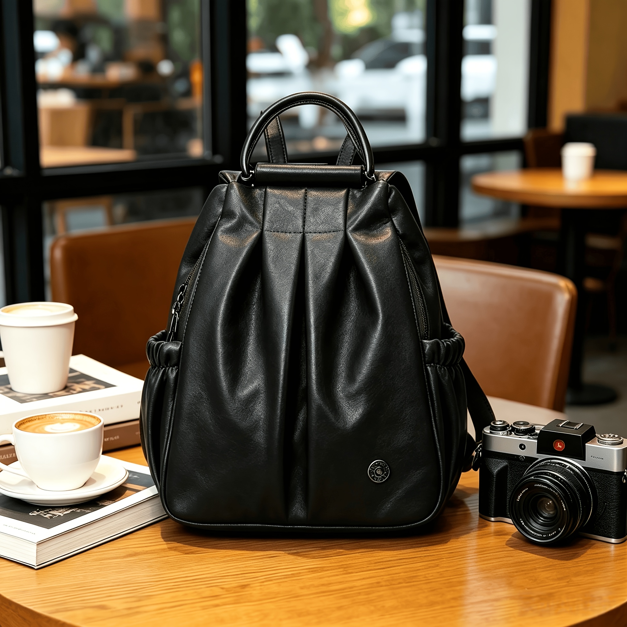Mini Convertible Backpack For Women, 4-in-1 As Shoulder, Crossbody, Top Handle & Chest Carry, Lightweight Multi- Daypack And Purse For Summer Travel, Daily & Gifts For Her