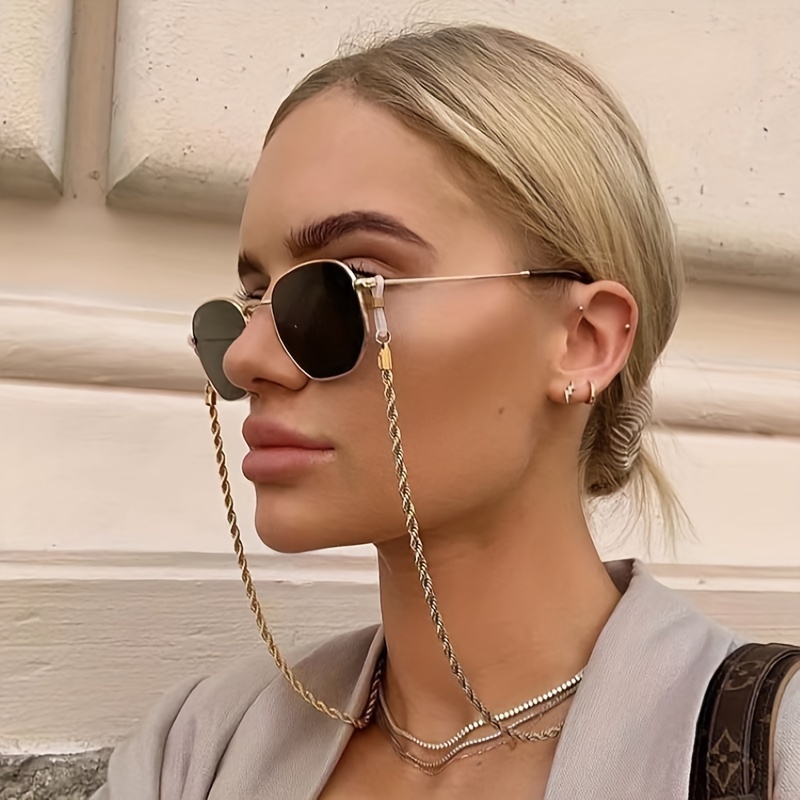 Luxus Legierung Gläser Kette Anti Slip Sonnenbrille - Temu Germany