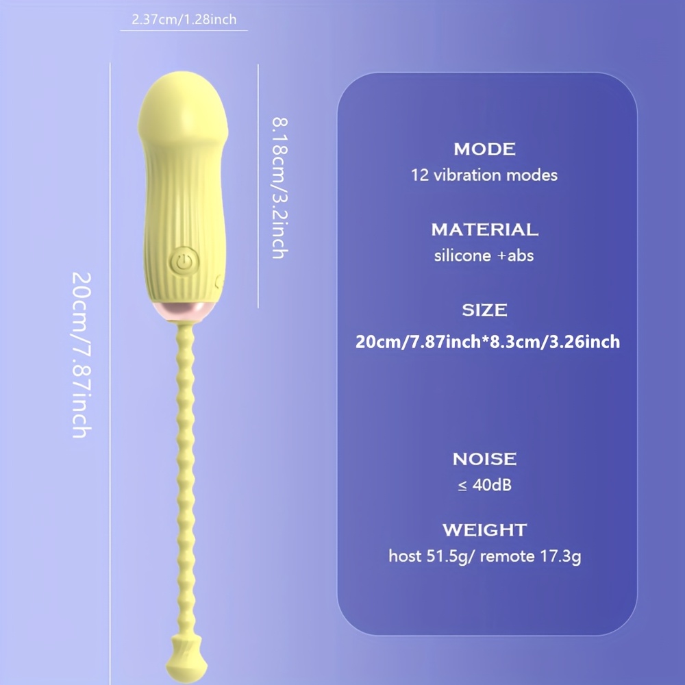 wiederaufladbarer g-punkt-stimulator mit fernbedienung - kabellos, langlebiges, diskretes flirtspielzeug für frauen, weibliches sextoy, g-punkt-klitoris-massagegerät mit 12 vibrationsmodi, bringt ultimatives vergnügen und intimität Produktdetails 2