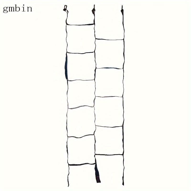 TEMU 1pc Gmbin Polyester Double-row Rope Climbing Ladder - Flexible Outdoor Sports Training & Camping Climbing Net With Handles, Ideal For Valentine's & Easter Activities, Climbing Gear