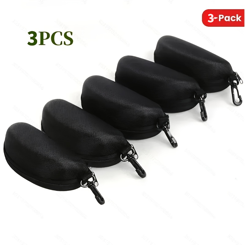 photo de l'article étui à lunettes portable en tissu   avec fermeture éclair – boîte de pour lunettes de vue – étui de voyage oxford avec crochet – accessoires pour lunettes