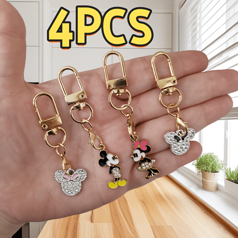 TEMU 4pcs Keychain Set, In Styles, Suitable For Decorating Keys And Bag Charms, Ideal As Holiday Gifts For Easter And Christmas