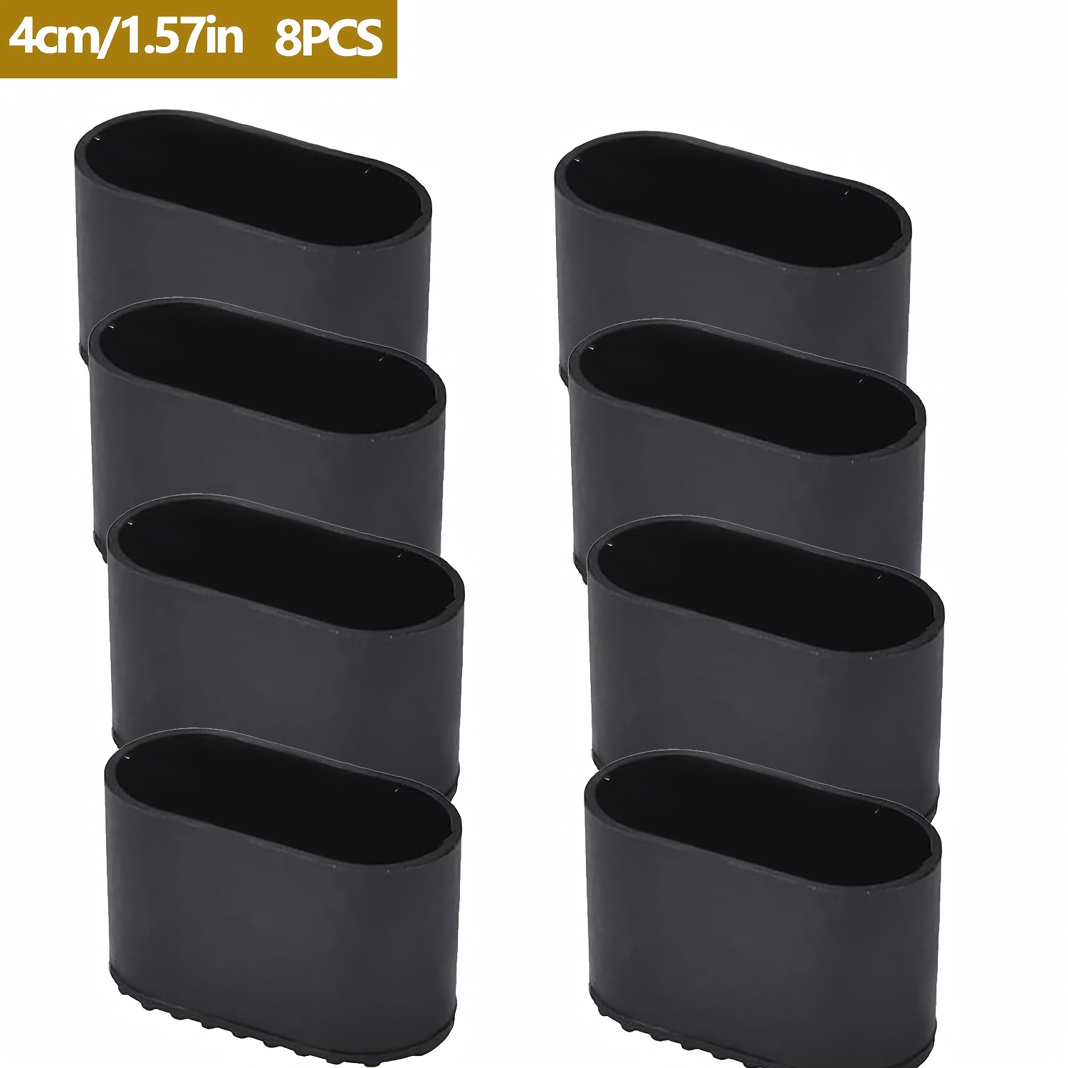8pcs Oval Chair Leg Covers - Flexible Furniture Pads, Table Leg Covers, Floor Protectors For Sofas And Stools - , Furniture Protection | | Protection, Furniture Legs