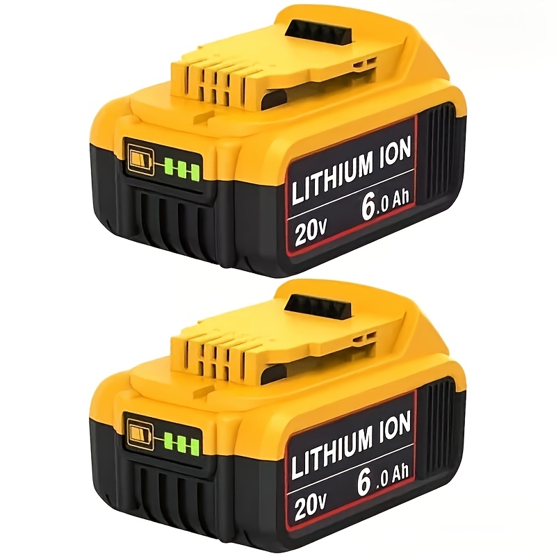 TEMU 2 Pack Compatible For 20v Max Xr Lithium-ion Replacement Battery Compatible For Dcb206/dcb180/dcb181/dcb200/dcb201/dcb203/dcb204//dcb206,