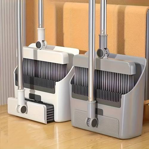 3 in 1 foldable broom mop dustpan combination set household cleaning tool set cleaning flexible design removal for home and office cleaning 2025