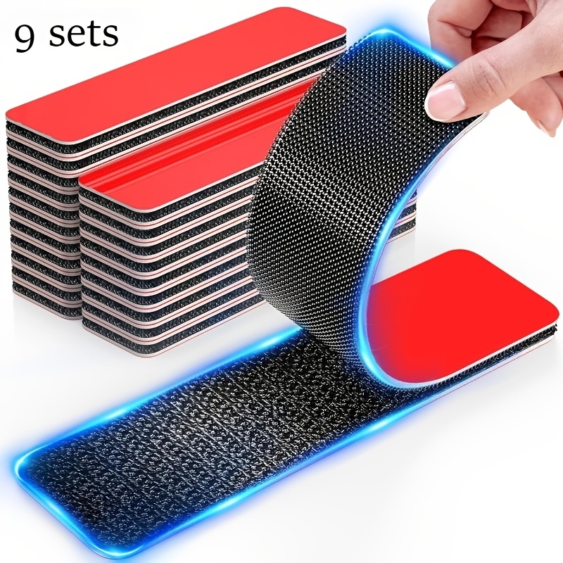 TEMU 5/7/9/10 Sets Of Film Black 1.2x3.2 Inch Heavy Duty Tape With Super Strong Adhesive, Heat Resistant, Outdoor Or Indoor Use