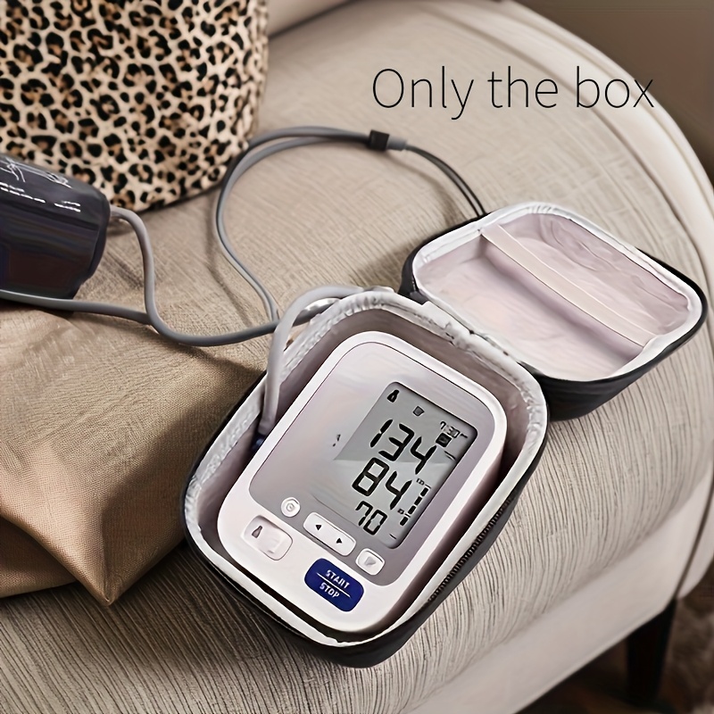 

A Portable Blood Pressure Monitor Carrying Case With A Strap - A Hard Shell Storage Bag For Organizing Cuffs And For Home Use.