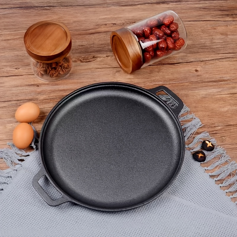 TEMU This Versatile Cast Iron Is Perfect For Cooking, Including Grilling, Making Pizza, Pancakes, And Steak. An Option For For Home Kitchens And Outdoor Cooking Or Campfires