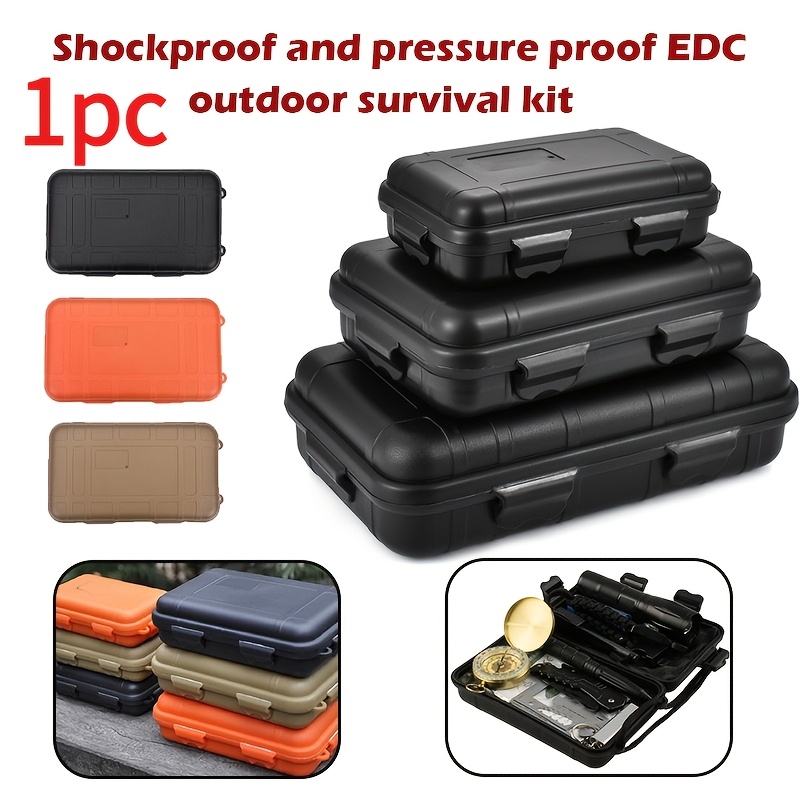 Outdoor Plastic Waterproof Sealed Survival Box Container | Camping, Travel Storage Box, Universal Fit