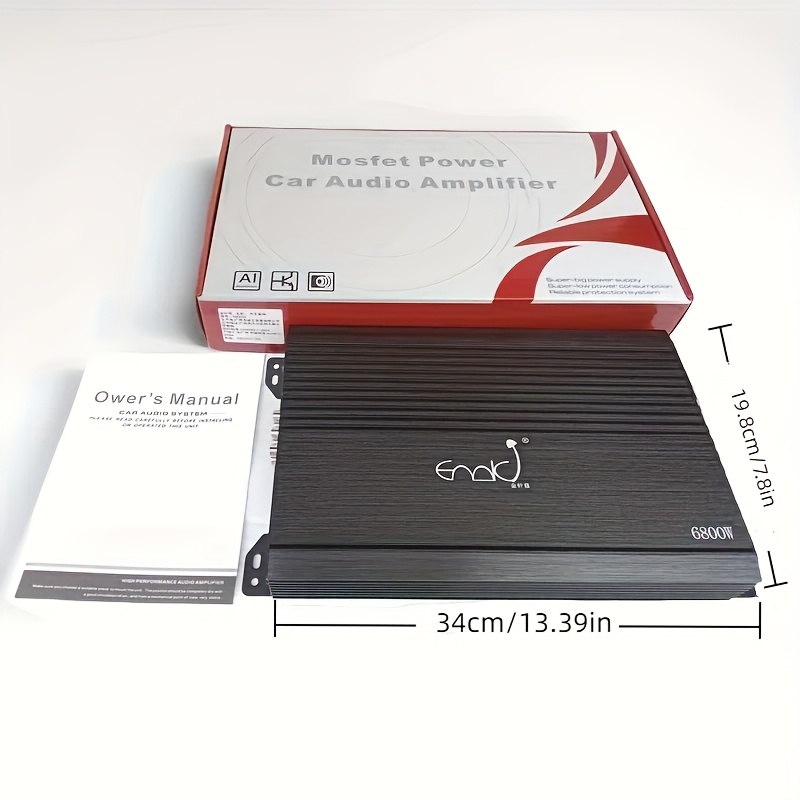 12v car amplifier 4 channels class ab 6800w amplifier - Temu South