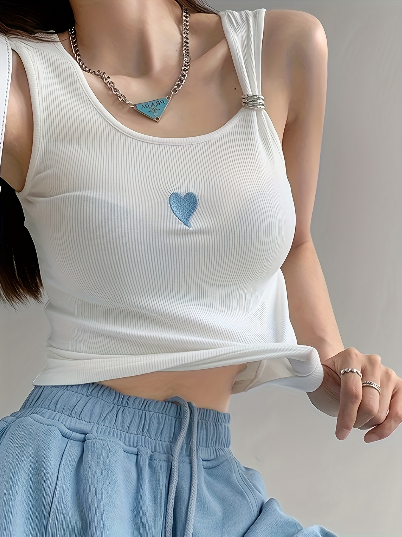 How to Style Brandy Heart Tank