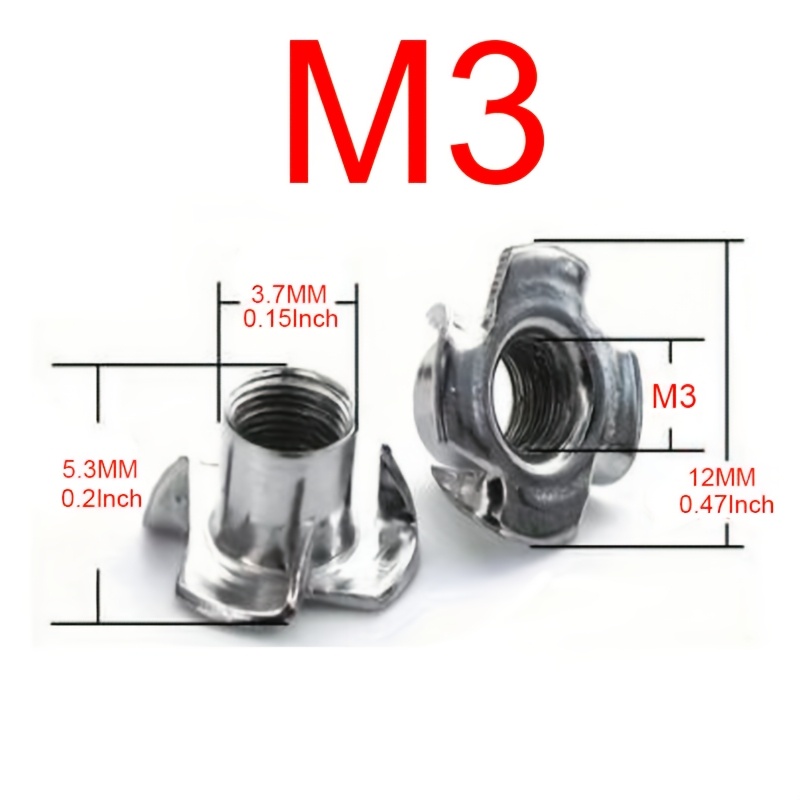 Dado A T Scorrevole Per Profili Alluminio 20/30/40/45 &ndash; M3 M4 M5 M6 M8 M10 &ndash; 3M