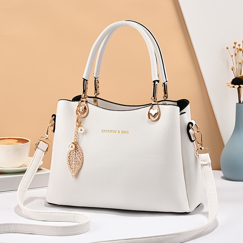 Women's Large Capacity Handbag Suitable For Travel, & Daily Use - Elegant Zipper Closure Tote With, Handbag In Colors (kahki//)