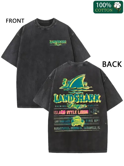 Classic Style Distressed Landshark Beer Ladies' Deep V-Neck T-Shirt Classic Style Distressed Landshark Beer Ladies' Deep V-Neck T-Shirt