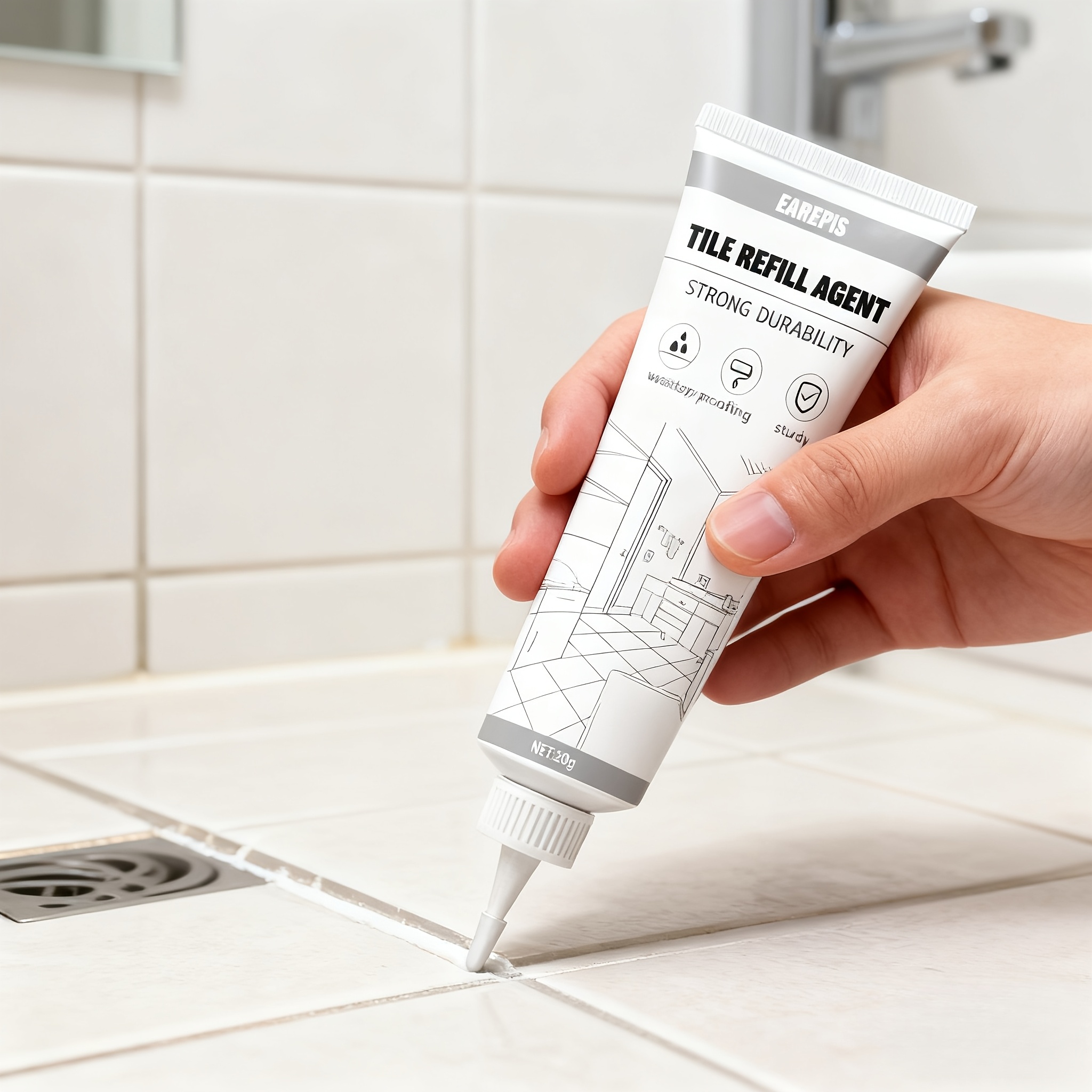 tile grout   filler waterproof   white tile grout waterproof   suitable for floors walls and countertops universal filling solution for   applications Product details 4