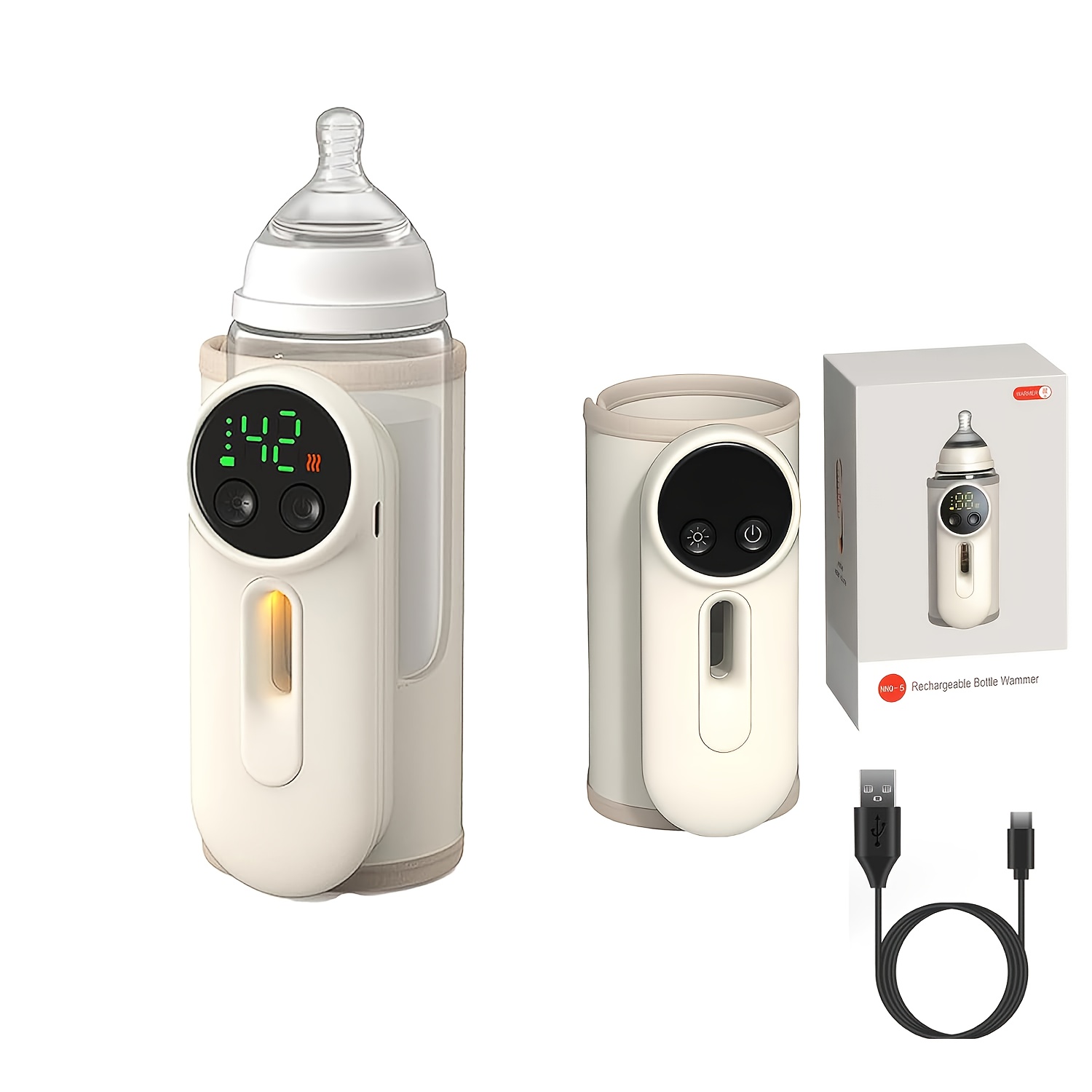 Portable bottle warmer