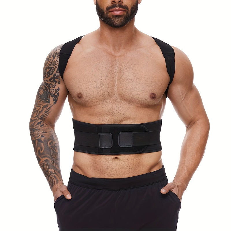 Order A Size Chest Back Support Posture Corrector Magnetic - Temu