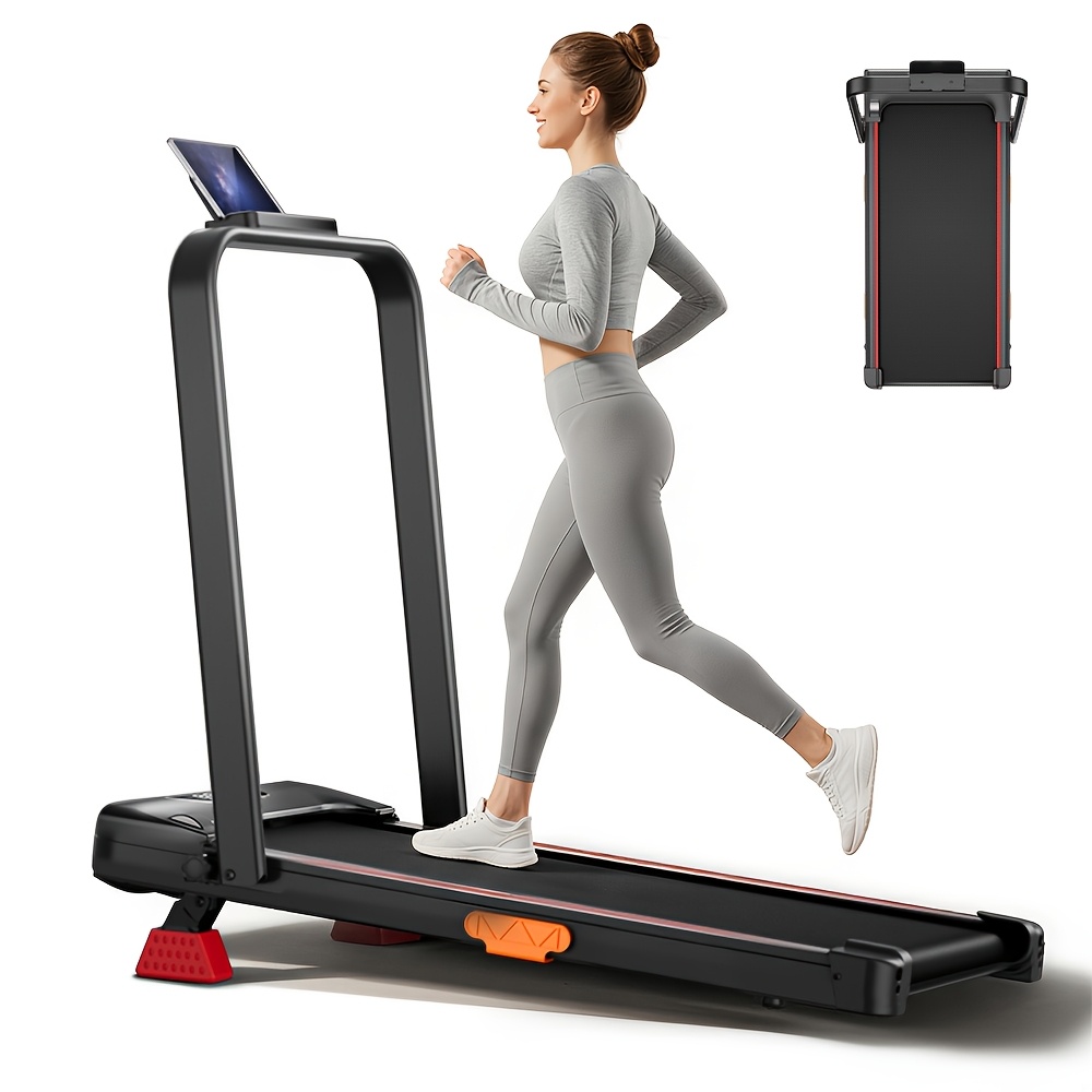 Folding Walking Pad With 16% Incline, 2.5 Motor Portable Walking Pad For Jogging/running, 300lbs Capacity, Without Battery