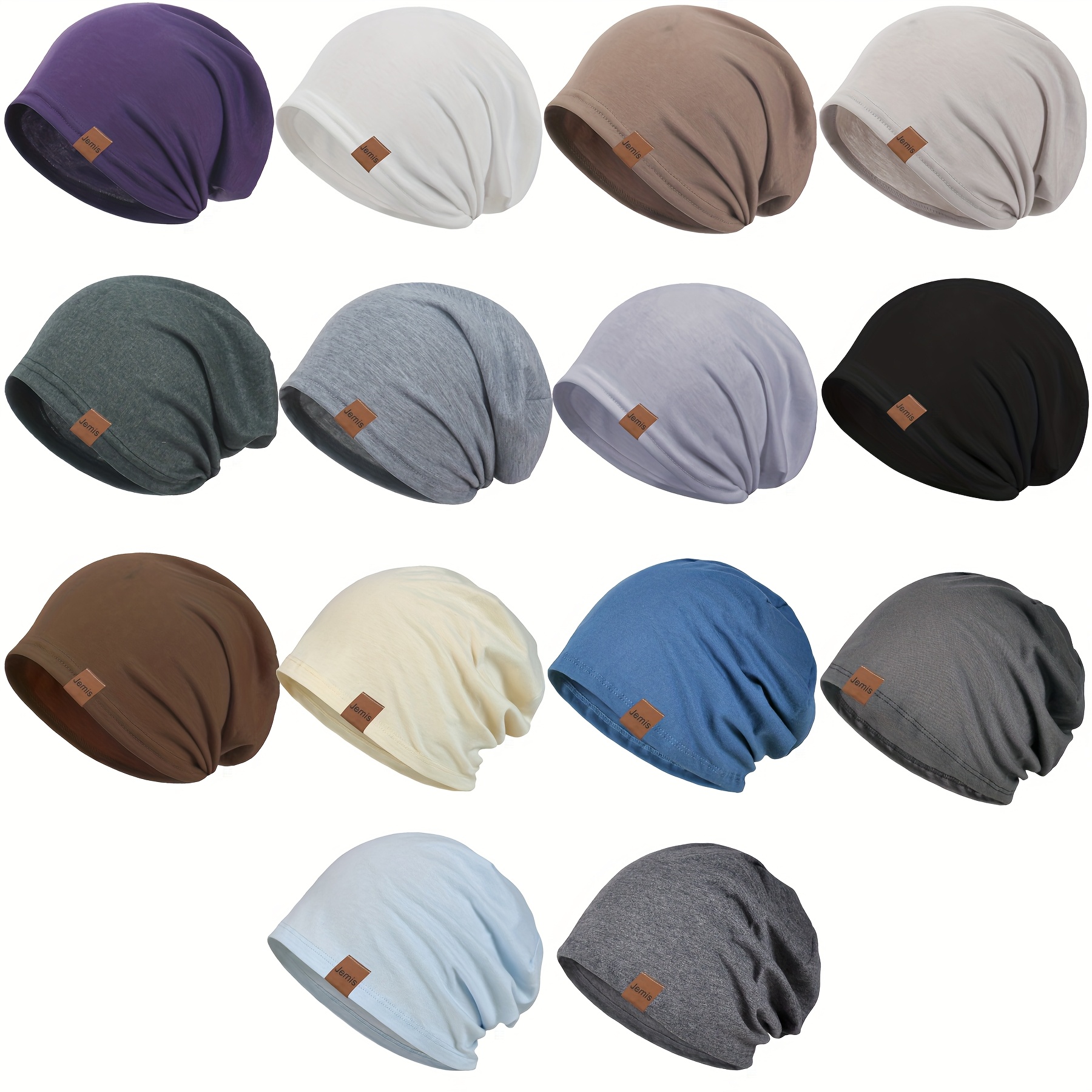 14 Pack Unisex Hat Soft Thin Beanie Cap Watch Hat