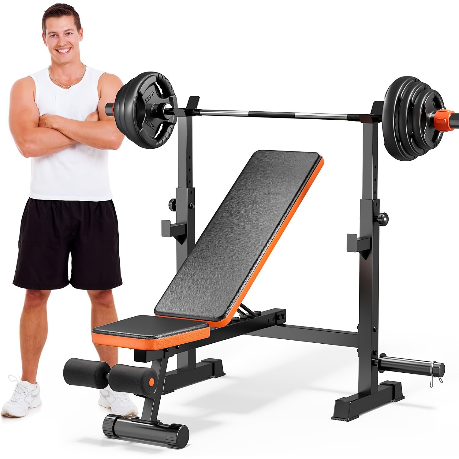 Exercise Bench Finer Form Gym Quality Foldable Flat Bench For